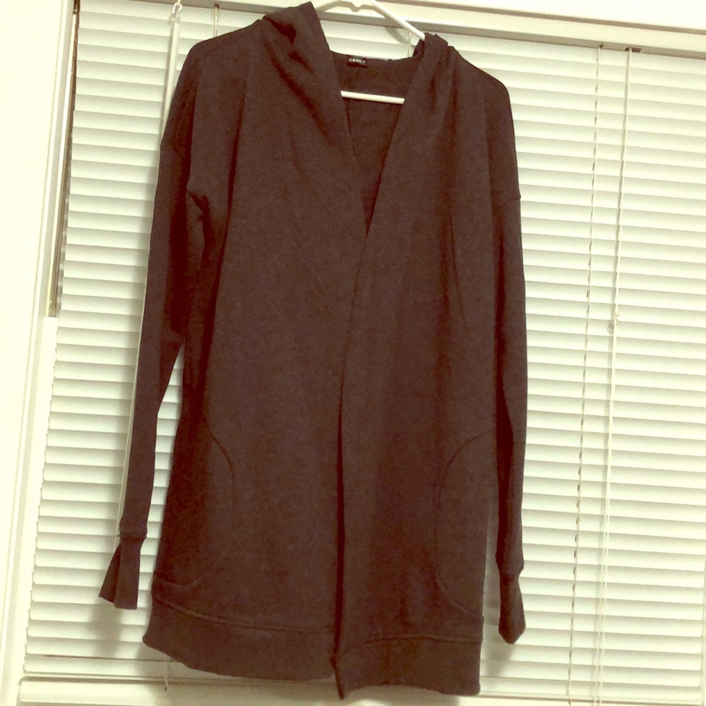 Active Life Hooded Open Front Sweatshirt